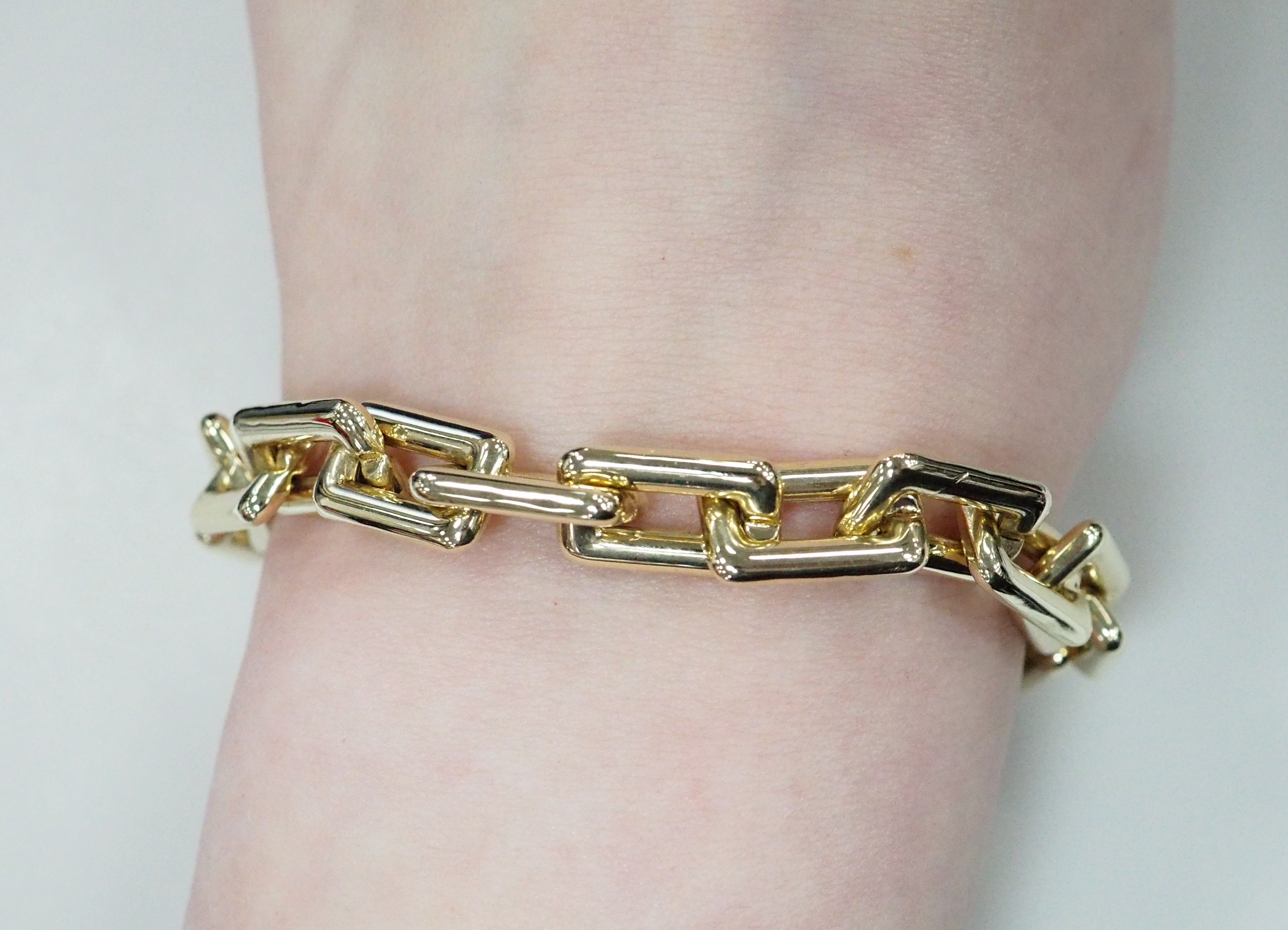 Браслет из желтого золота плетение "Фантазийное"